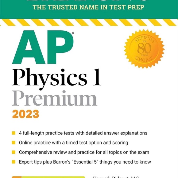 AP Physics 1 Premium  2023 - Barron’s ( 2/10$) - Picture 1 of 7